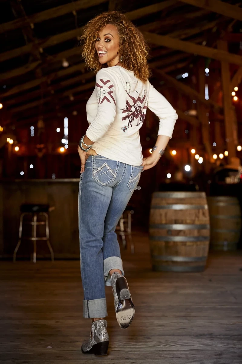 Ariat Women's R.E.A.L. Icon Straight Leg Jeans