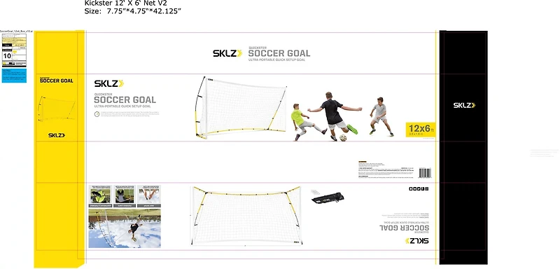 SKLZ Quickster 12 ft x 6 ft Soccer Goal