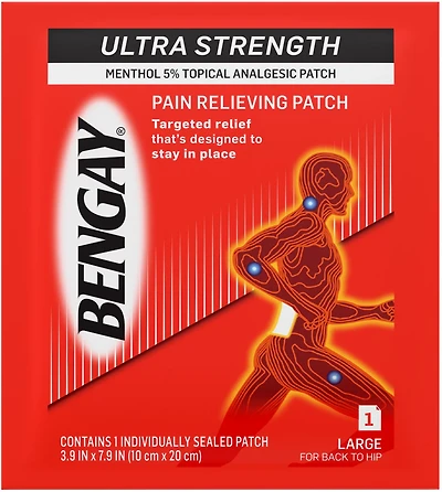 Johnson & Johnson Bengay Ultra Strength Large Pain Relief Patch