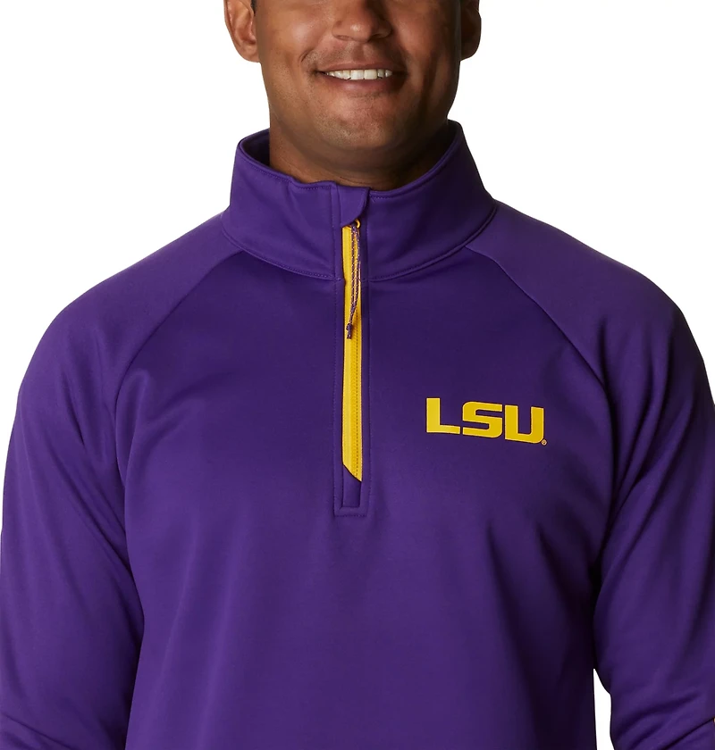 Columbia Sportswear Men's Louisiana State University Terminal Tackle 1/4-Zip Fleece Top