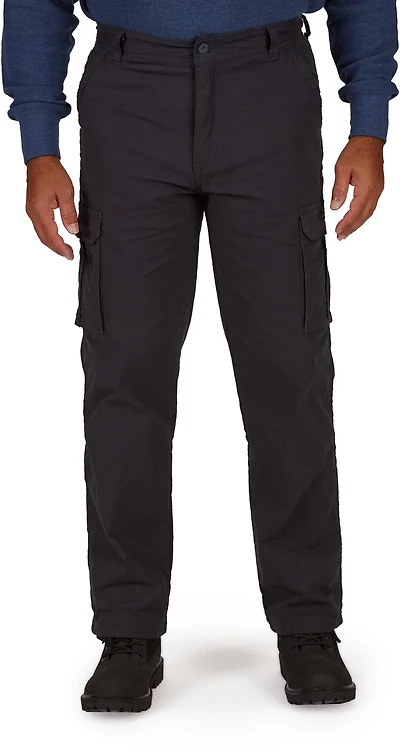 Smith's Workwear Men's Stretch Fleece-Lined Canvas Cargo Pants