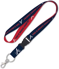WinCraft Atlanta Braves Slogan Buckle Lanyard