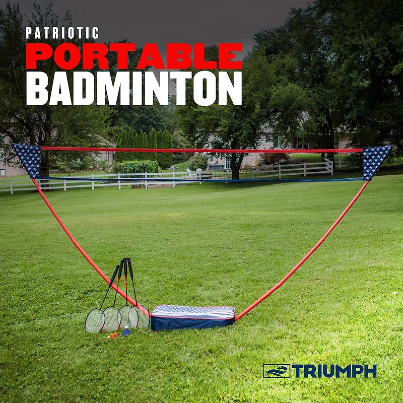 Triumph Patriotic Portable Badminton Set