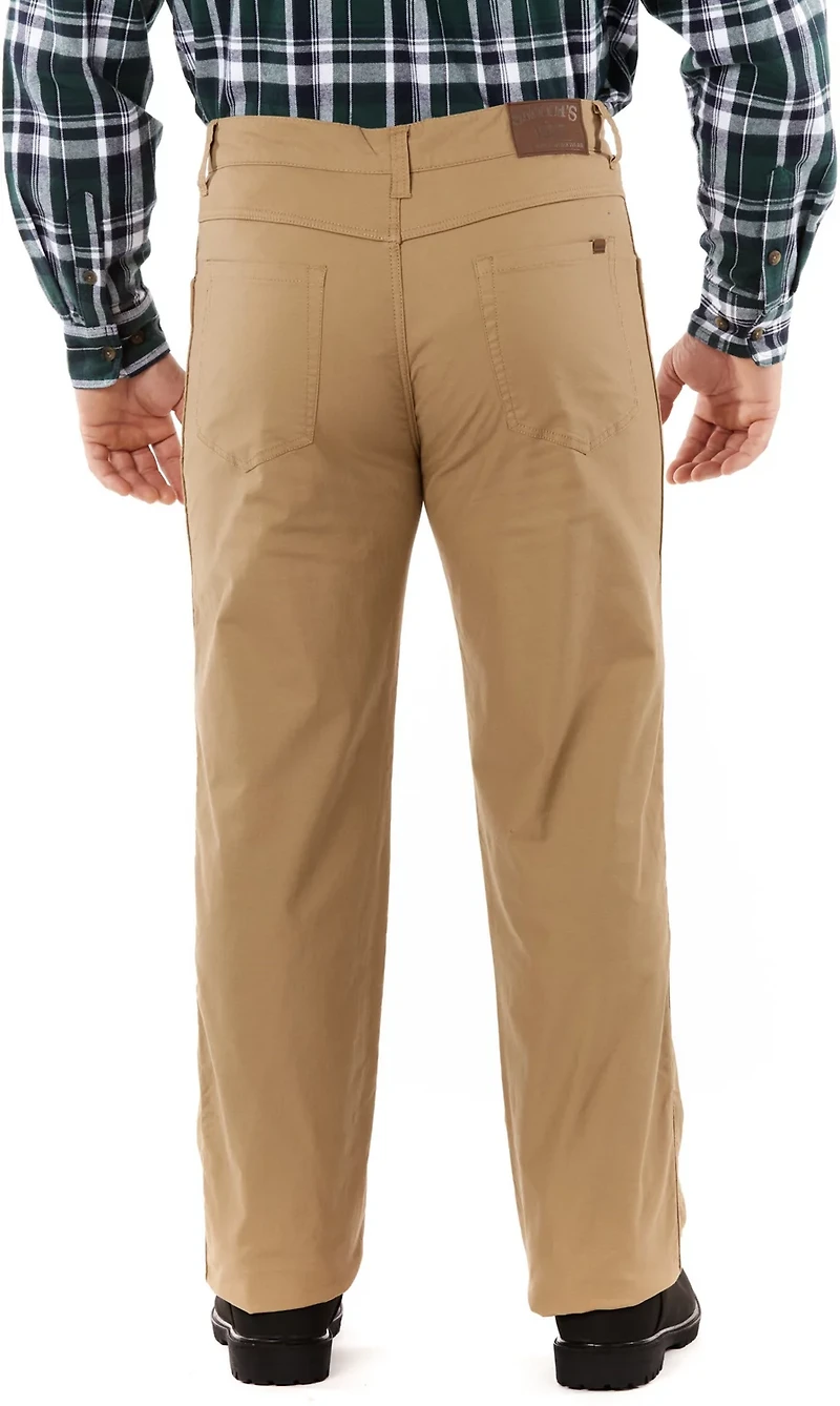 Smith's Workwear Men's Print Fleece Lined 5-Pocket Canvas Pants