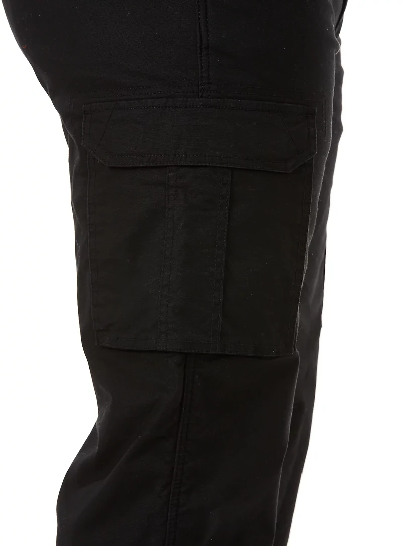 Smith's Workwear Men's Buffalo Print Fleece Lined 5-Pocket Canvas Pants