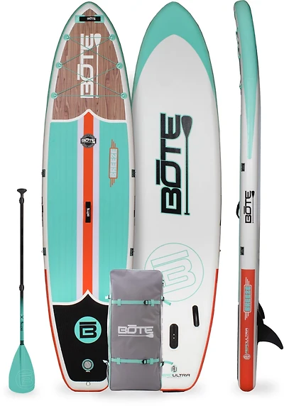 BOTE Breeze Aero 10'8" Classic Teak Inflatable Stand Up Paddle Board