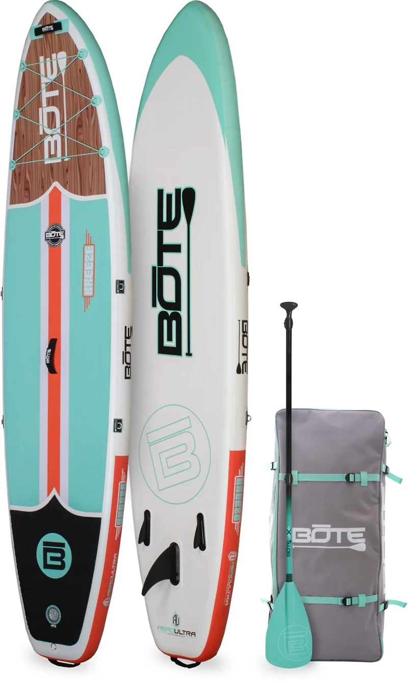 BOTE Breeze Aero 10'8" Classic Teak Inflatable Stand Up Paddle Board