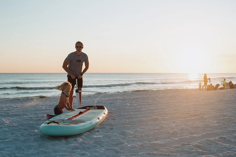 BOTE Breeze Aero 10'8" Classic Teak Inflatable Stand Up Paddle Board