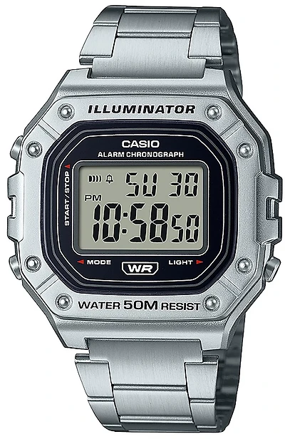 Casio Men's Classic Stainless Digital Bracelet Watch