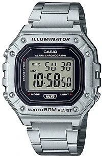 Casio Men's Classic Stainless Digital Bracelet Watch