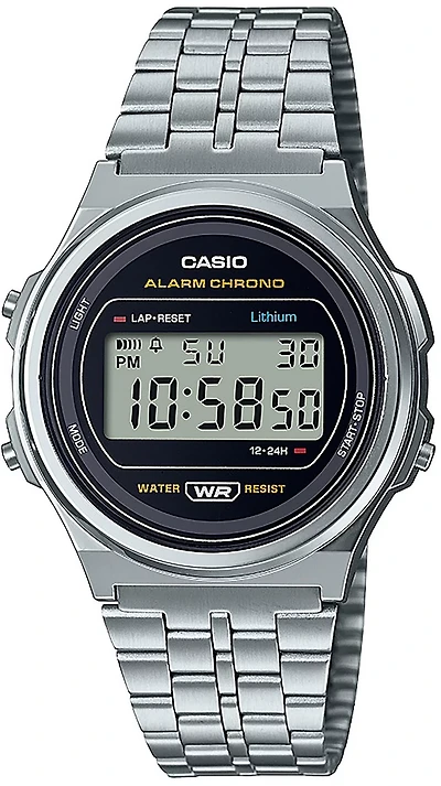 Casio Adults' Classic Stainless Digital Bracelet Watch