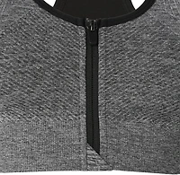 BCG Women's Seamless Zip Front Mid Impact Sports Bra