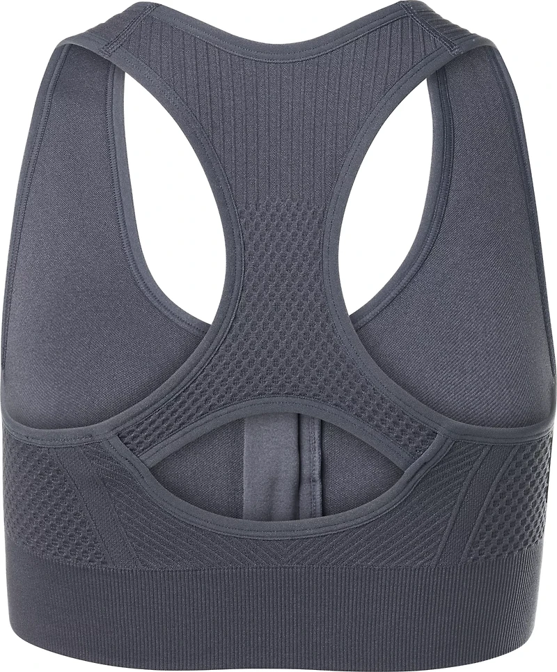 BCG Women's Seamless Zip Front Mid Impact Sports Bra