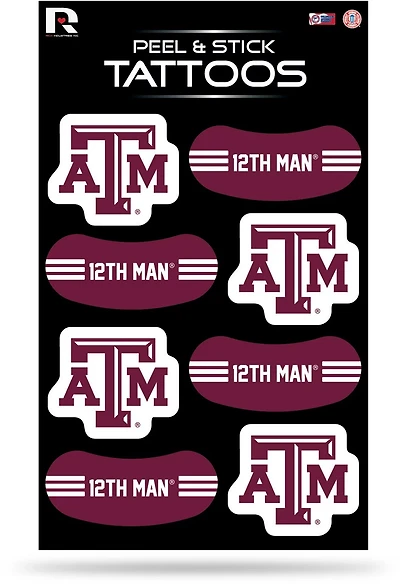 Rico Texas A&M University Tattoos 8-Pack