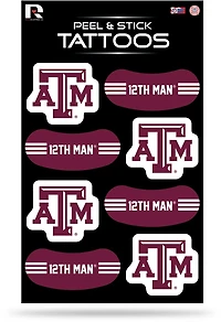 Rico Texas A&M University Tattoos 8-Pack
