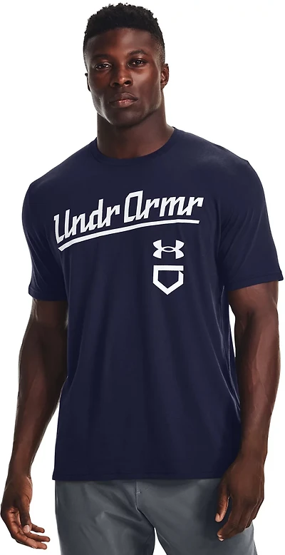 Under Armor Men's Baseball Script Graphic Short Sleeve T-shirt
