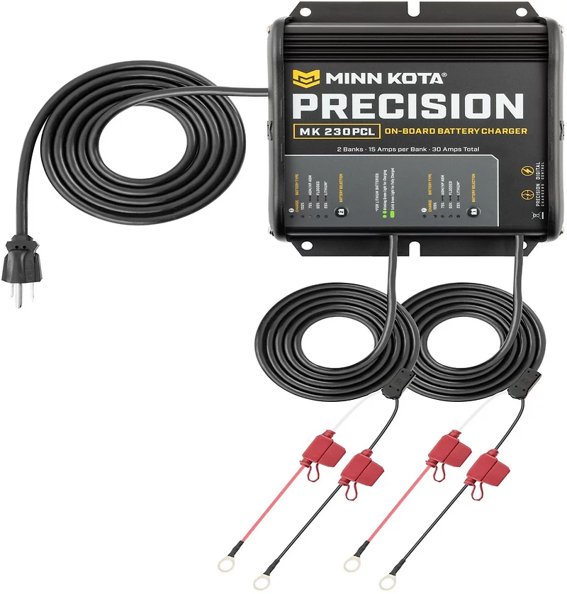 Minn Kota MK-230 PCL 2 Bank 15 Amp On-Board Precision Charger