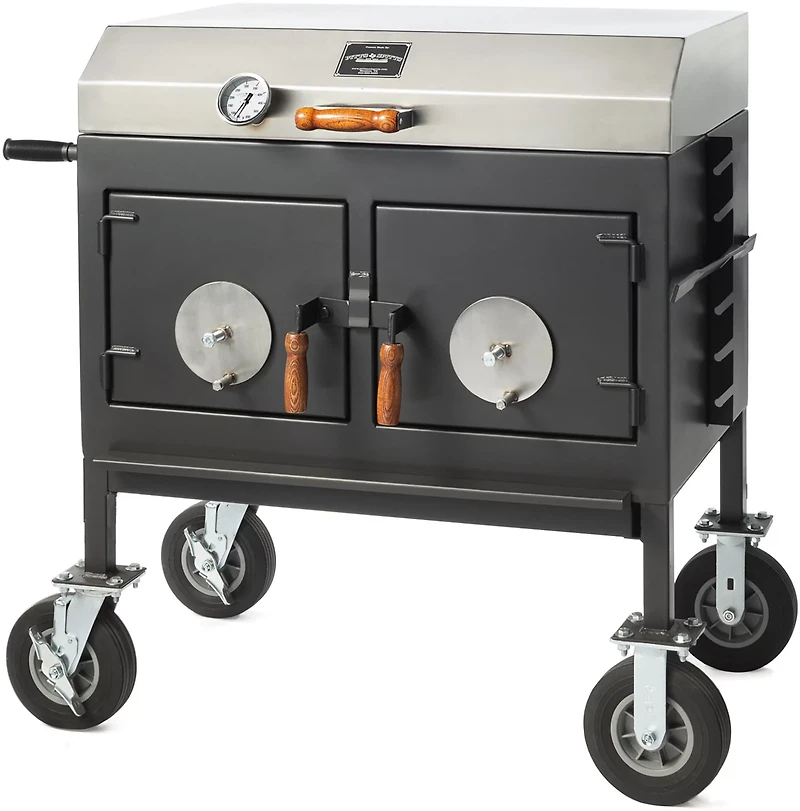 Pitts & Spitts Adjustable Charcoal Grill
