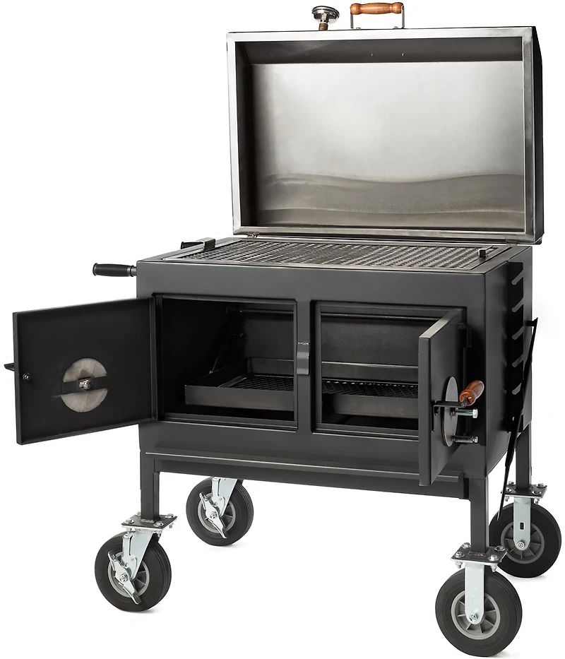 Pitts & Spitts Adjustable Charcoal Grill