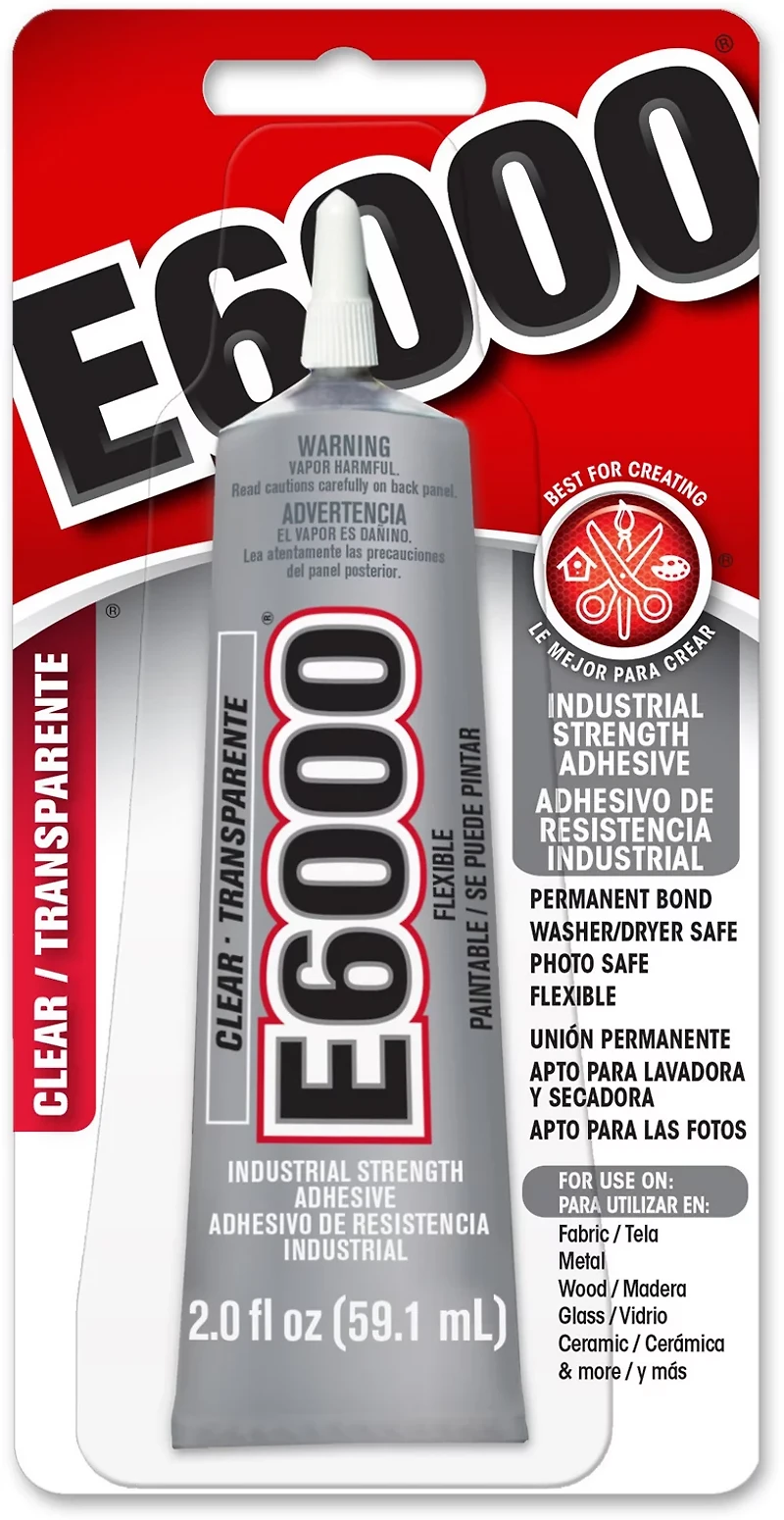 E-6000 2.0 Fl. Oz. Clear Adhesive