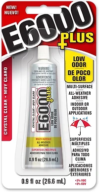 E-6000 Plus 0.9 Fl. Oz. Clear Adhesive