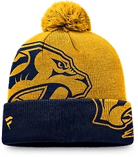 Fanatics Men's Nashville Predators Fall '21 Block Party Cuffed Beanie with Pom