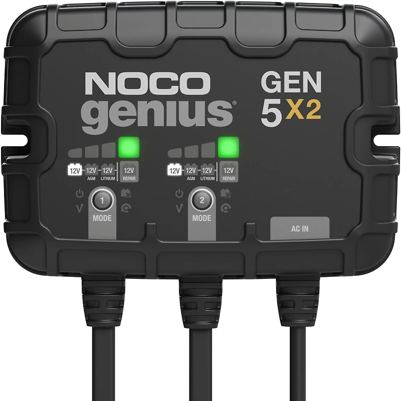 NOCO 2-Bank 10-Amp OnBoard Battery Charger