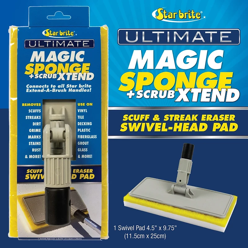 Star brite Ultimate Magic Xtend Sponge + Scrub Eraser
