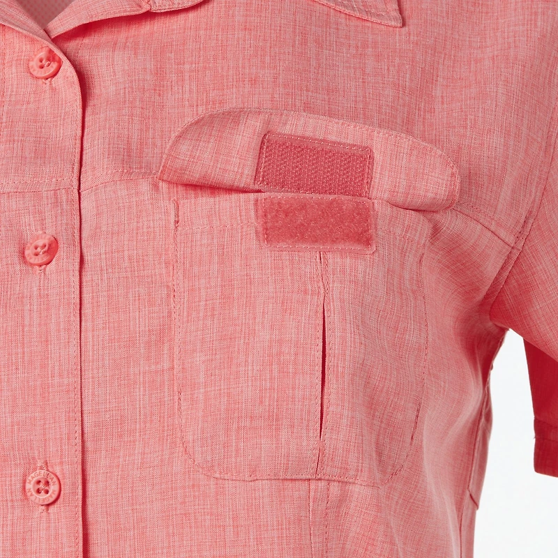 Magellan Outdoors Women's Aransas Pass Heathered Fishing Top