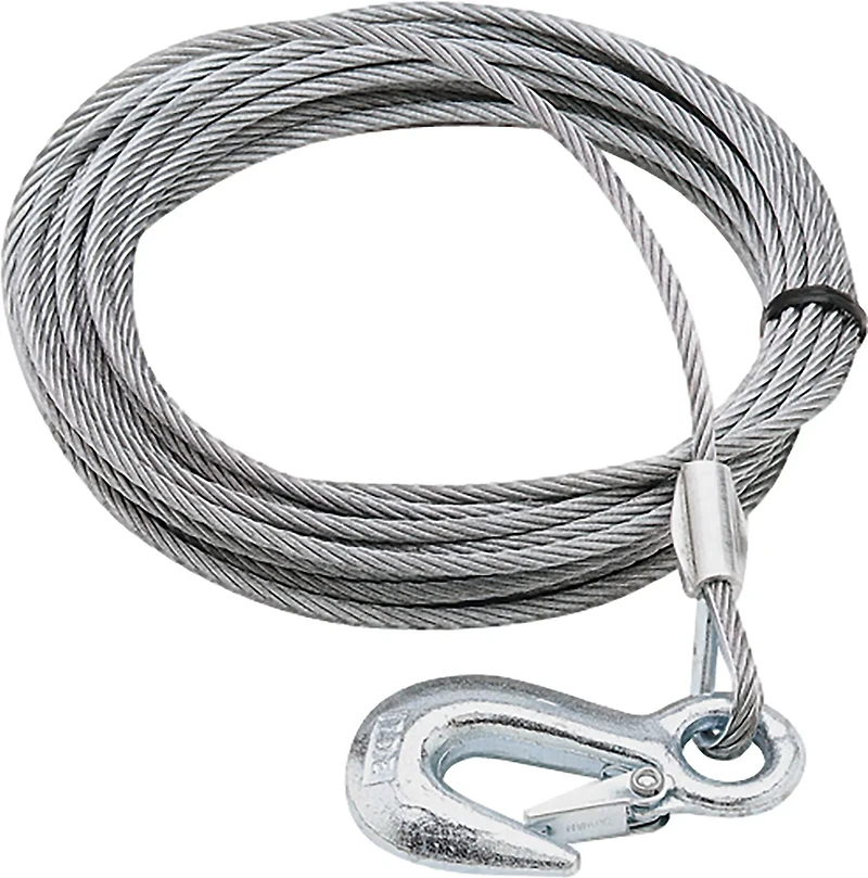 SeaSense 1/8 in x 20 ft Hook Winch Cable
