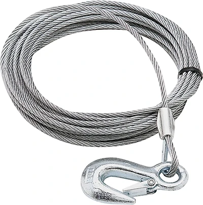 SeaSense 1/8 in x 20 ft Hook Winch Cable