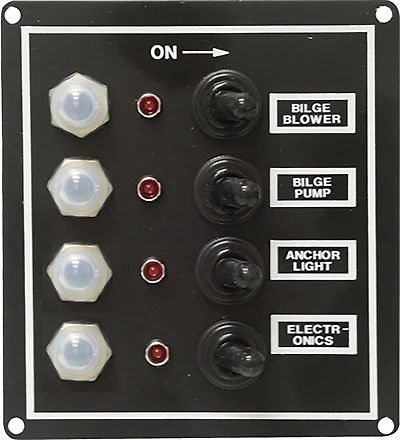SeaSense LED Toggle 12-Volt Gang Switch Panel