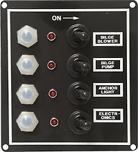 SeaSense LED Toggle 12-Volt Gang Switch Panel