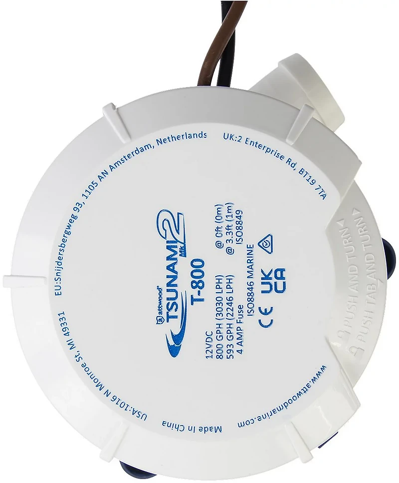 Attwood Tsunami MK2 800 12V Manual Bilge Pump
