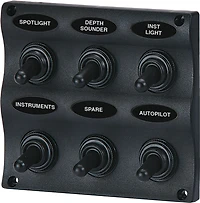 SeaSense Toggle 5 Gang Switch Panel