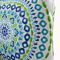 Mosaic Stained Glass Patio Pillow