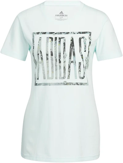 adidas Women's Floral Moss Short Sleeve T-shirt