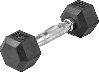 Lifeline Hex 5-120lb Rubber Dumbbell