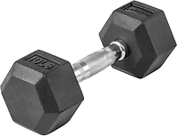 Lifeline Hex 5-120lb Rubber Dumbbell