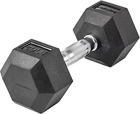 Lifeline Hex 5-120lb Rubber Dumbbell