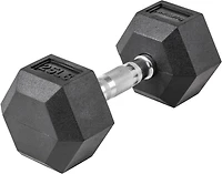 Lifeline Hex 5-120lb Rubber Dumbbell