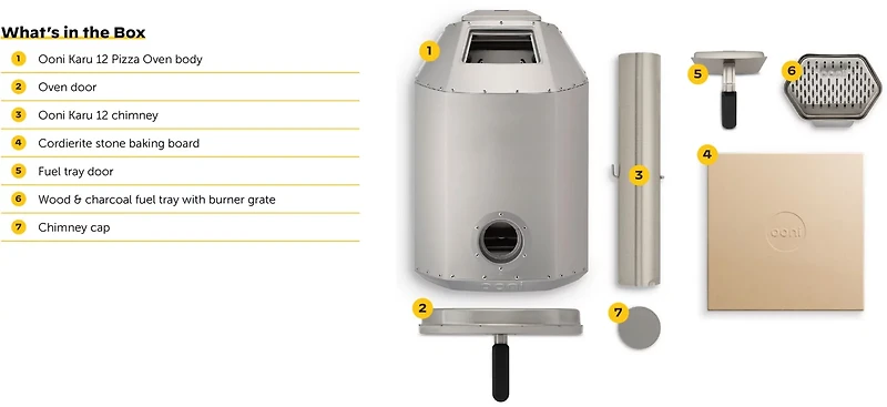 Ooni Karu Wood and Charcoal-Fired Portable Pizza Oven