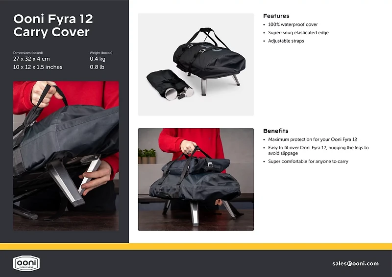 Ooni Fyra 12 in Carry Cover