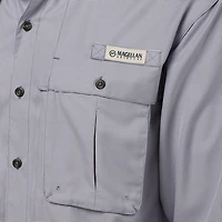 Magellan Outdoors Men's Aransas Pass Mini Check Long Sleeve Fishing Shirt