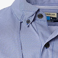 Magellan Outdoors Men's Aransas Pass Mini Check Long Sleeve Fishing Shirt