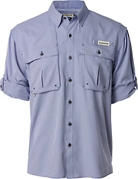 Magellan Outdoors Men's Aransas Pass Mini Check Long Sleeve Fishing Shirt