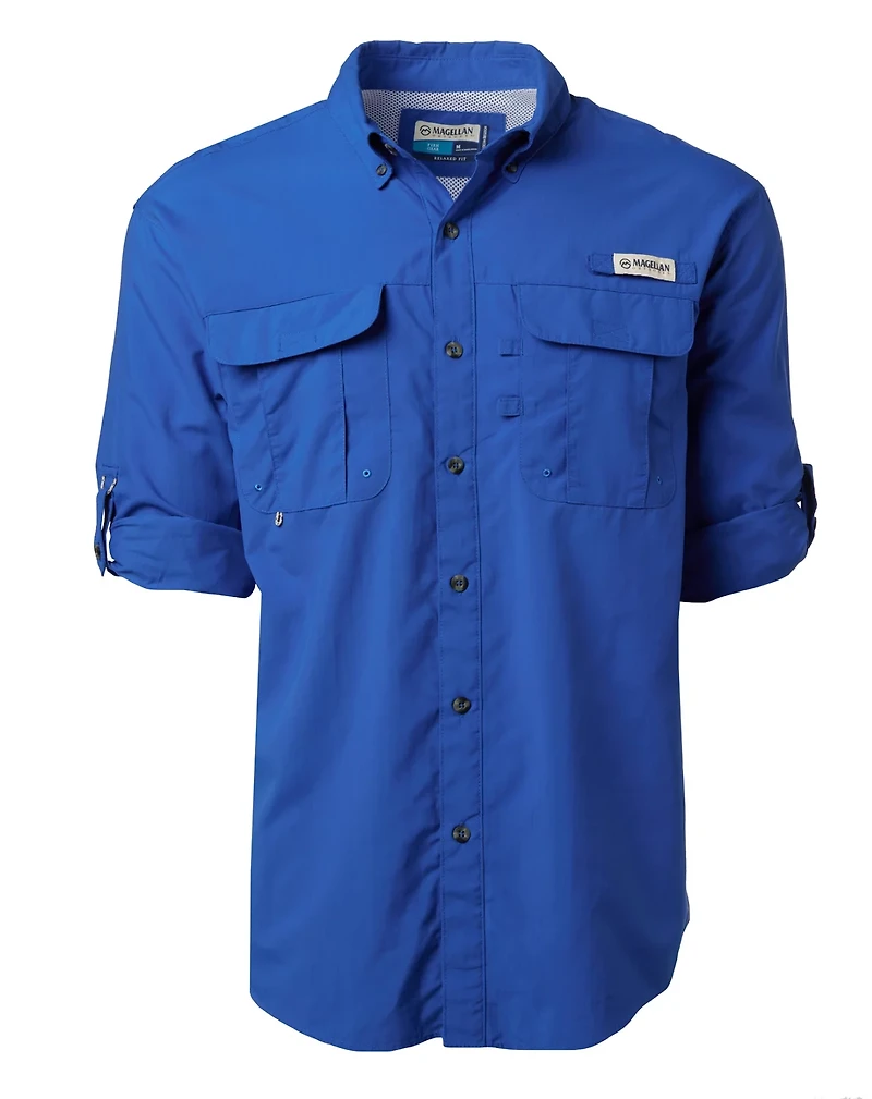 Magellan Outdoors Men's Laguna Madre Solid Long Sleeve Fishing Shirt