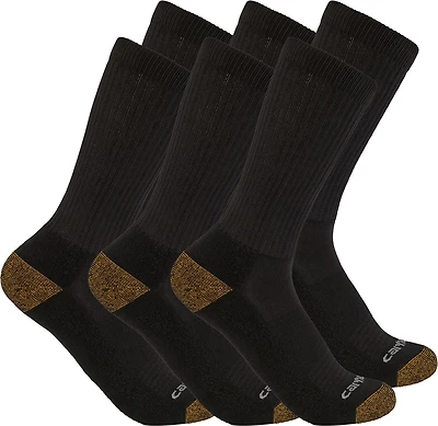 Carhartt Men's Midweight Crew Socks 6-Pack