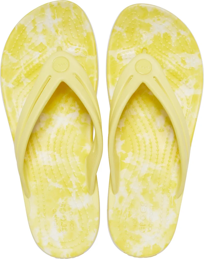 Crocs Women's Crocband Bleach Dye Flip Flops