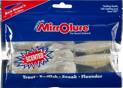 MirrOlure Marsh Minnow Jr. 3 Paddle Tail Baits 6-Pack